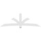 Ekena Millwork Davenport Architectural Grade PVC Gable Bracket, 108"W x 36"H x 2"D x 6"F, 8/12 Pitch GBP108X36X0206DAV00 - alternate 3